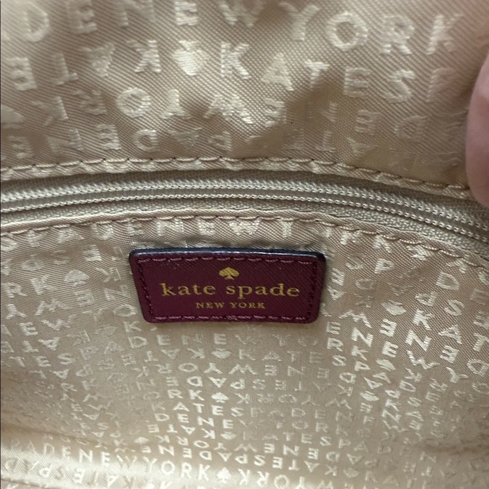Kate Spade Plum Crossbody Bag with Gold Chain